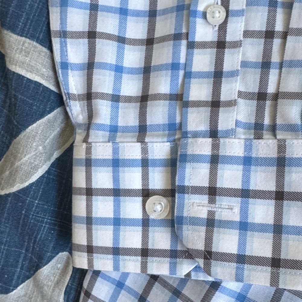 Red House Men's Nittany Lions Blue and White Checkered Shirt - Picture 5 of 7